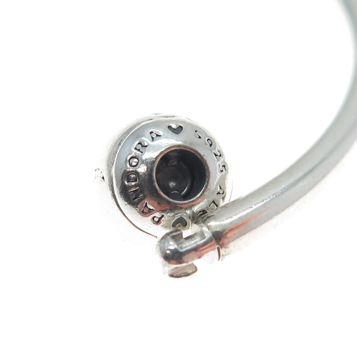 PANDORA Sterling Silver Crescent & Star Screw-Off Ball Adjustable Bracelet 6.75"