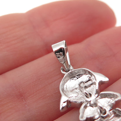 925 Sterling Silver Girl Charm Pendant