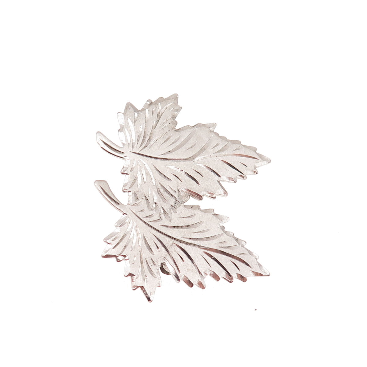 Breadner Co. 925 Sterling Silver Antique Art Deco Maple Leaf Pin Brooch