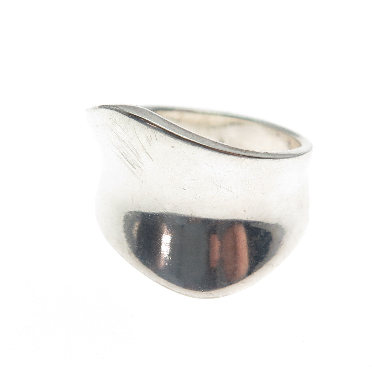 CHAPAL ZENRAY 925 Sterling Silver Vintage Modernist Ring Size 7.25