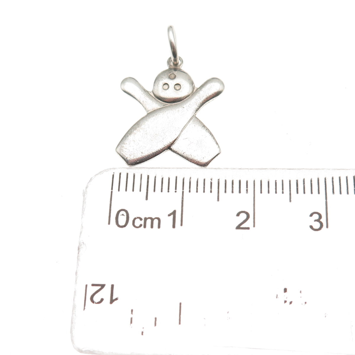 ORB Otto Robert Bade Sterling Silver Vintage Bowling Ball & Pins Mini Pendant
