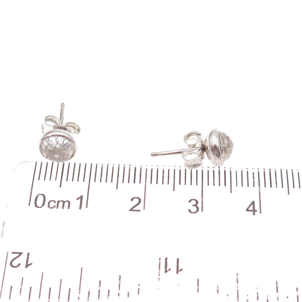 Pandora 925 Sterling Silver C Z Dazzling Poetic Droplets Stud Earrings