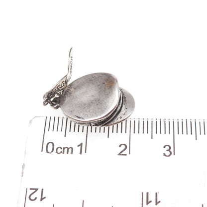 Pacific Jewelry 925 Sterling Silver Vintage Naval Officer's Cap Charm Pendant