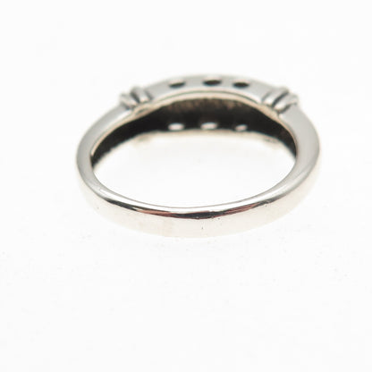 Charles Winston 925 Sterling Silver Vintage Spiral Oxidized Ring Size 7.25