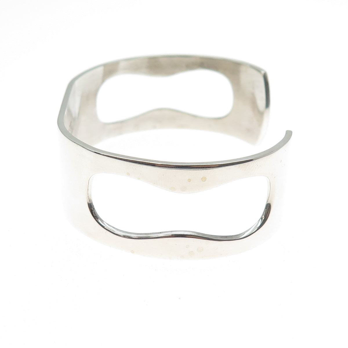 PIERRE CARDIN 14K Yellow Gold & Sterling Silver Vintage Letter A Bracelet 6.25"