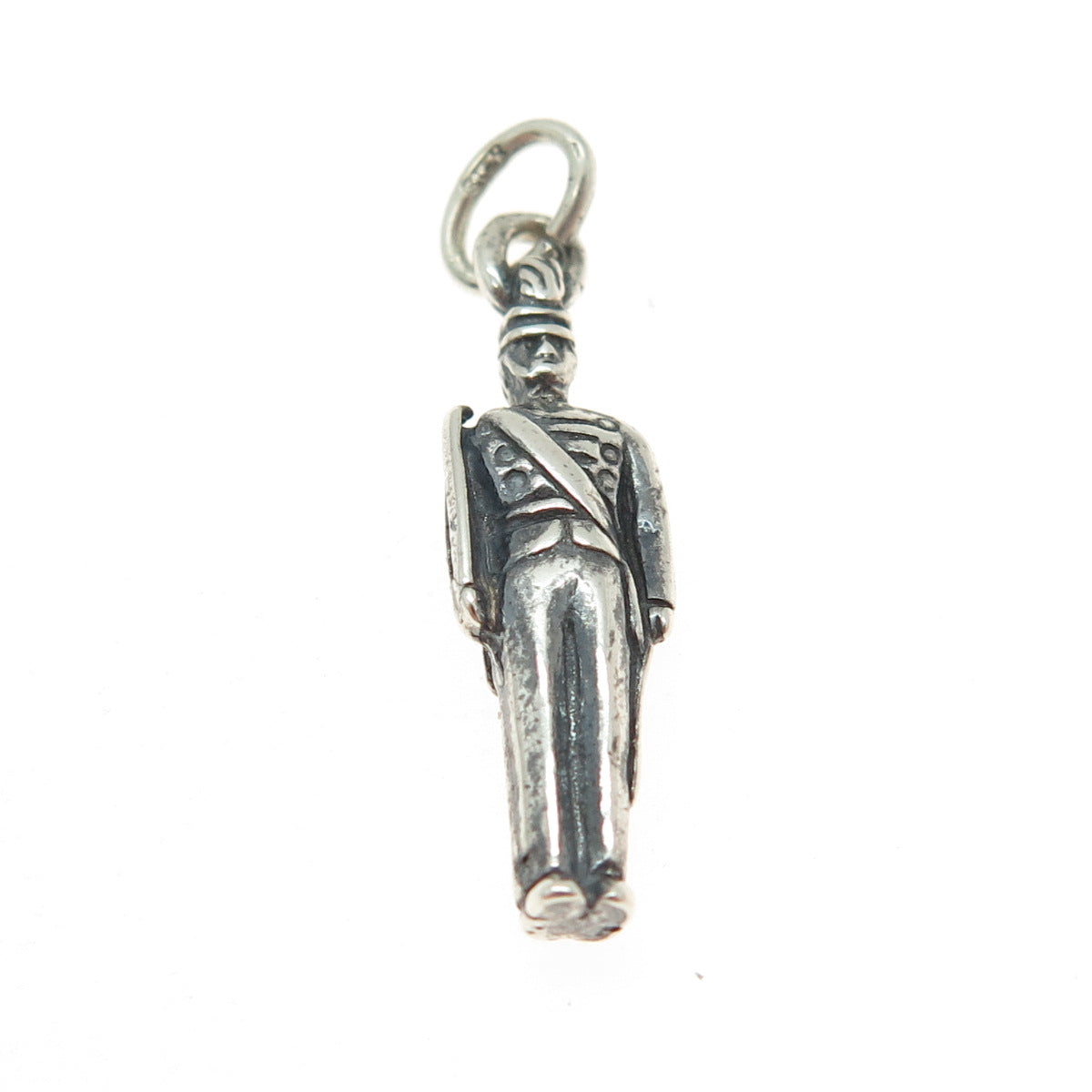 925 Sterling Silver Antique Art Deco Royal Guard 3D Pendant