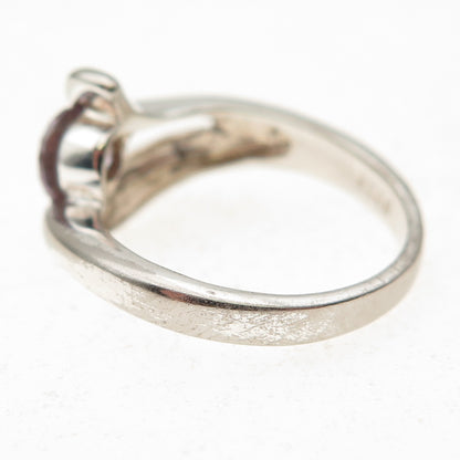 Charles Winston 925 Sterling Silver Round-Cut Lavender C Z Overlap Ring Size 7