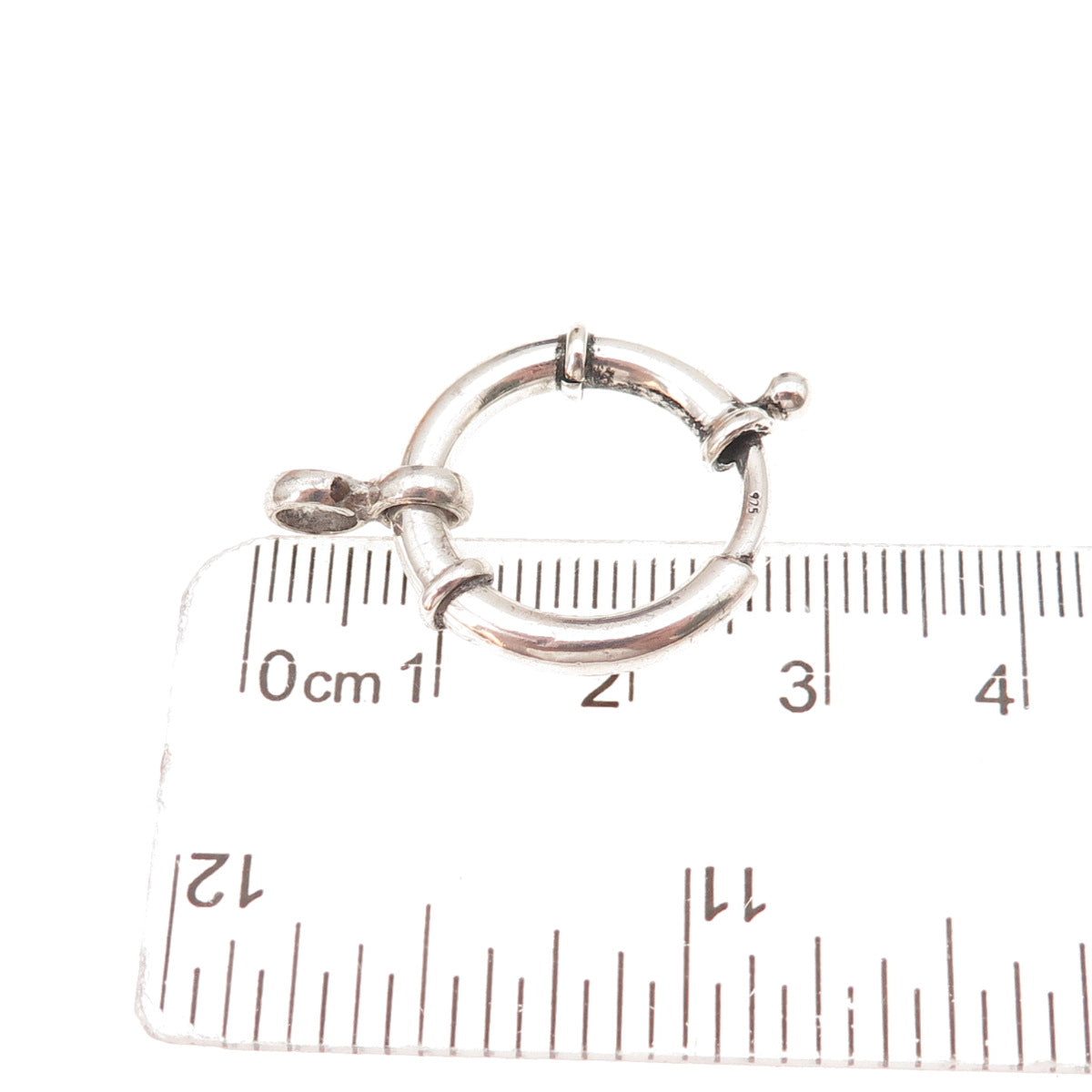 925 Sterling Silver Vintage Bracelet / Necklace Spring Ring Lock Clasp