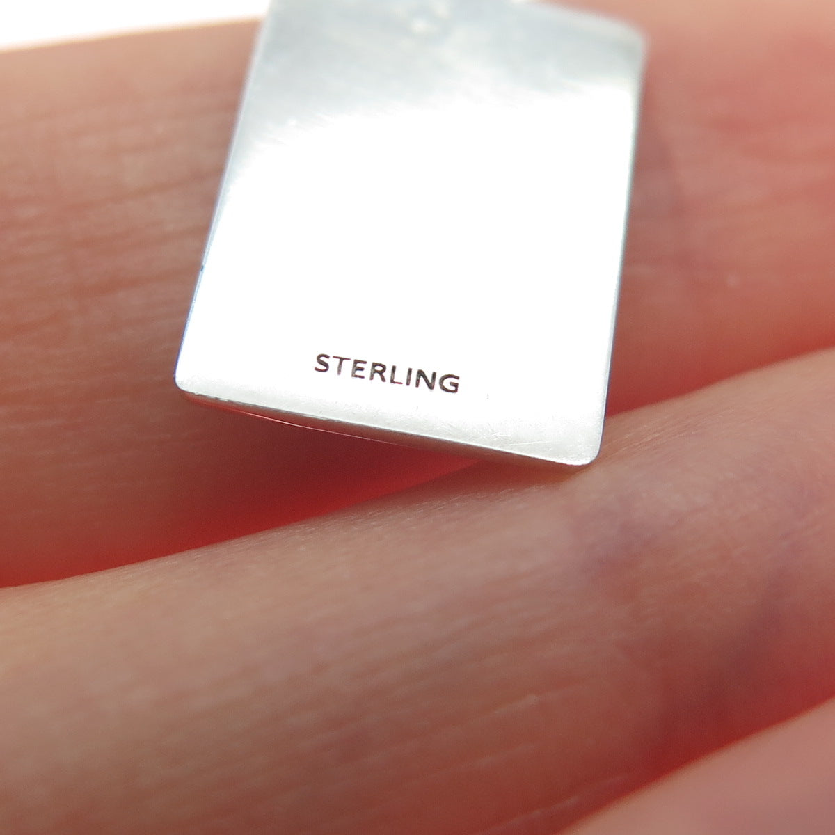925 Sterling Silver Red Enamel You're Not A Cheap Minimalist Charm Pendant