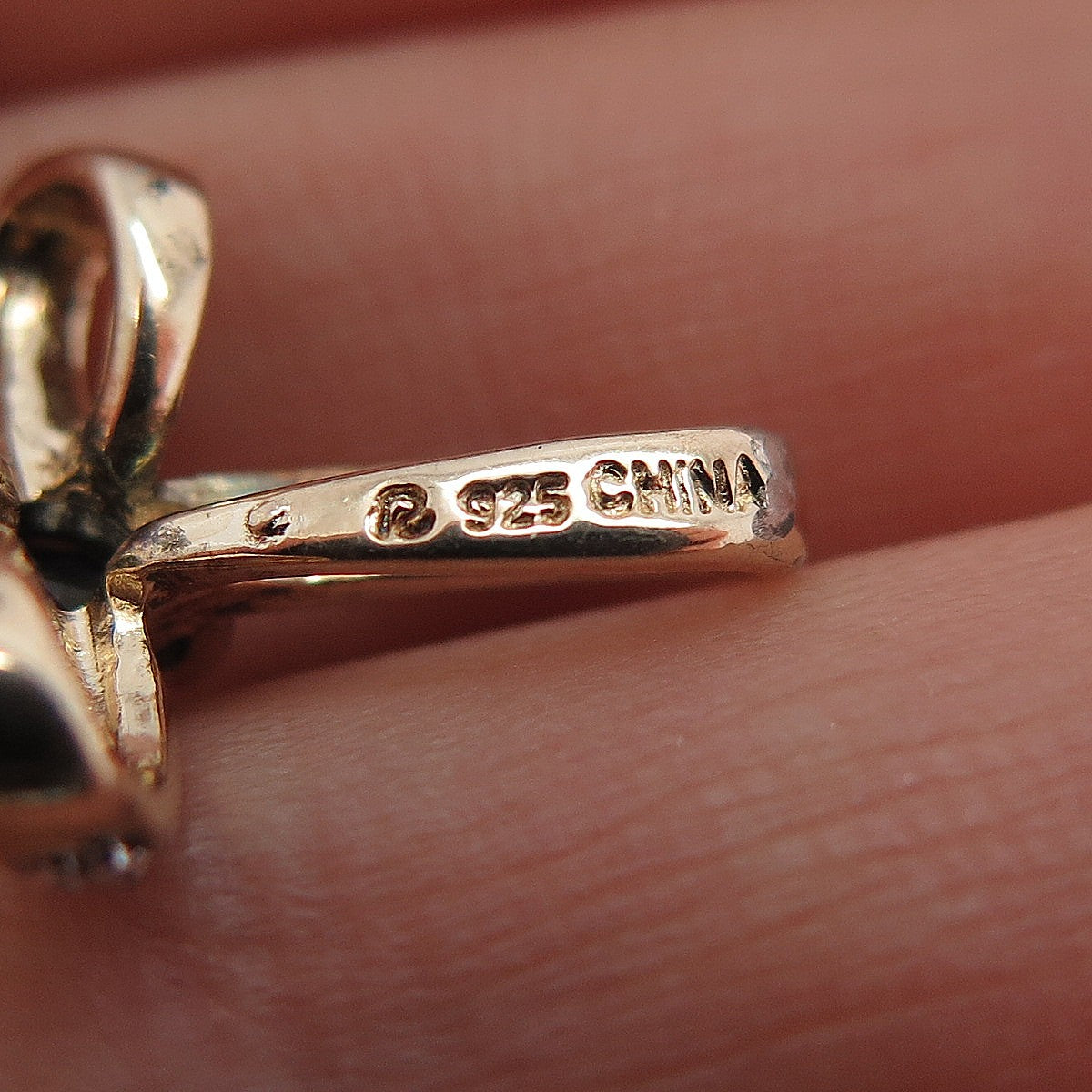 ROSS SIMONS 925 Sterling Gold Plated Diamond Accent Sapphire Cross Slide Pendant