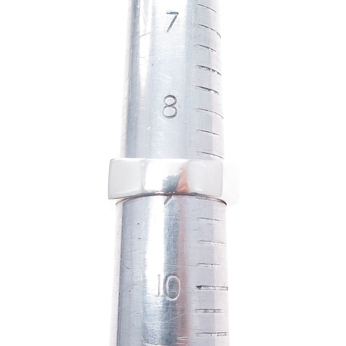 ANNIKA WITT 925 Sterling Silver Vintage Real MOP Modernist Ring Size 9