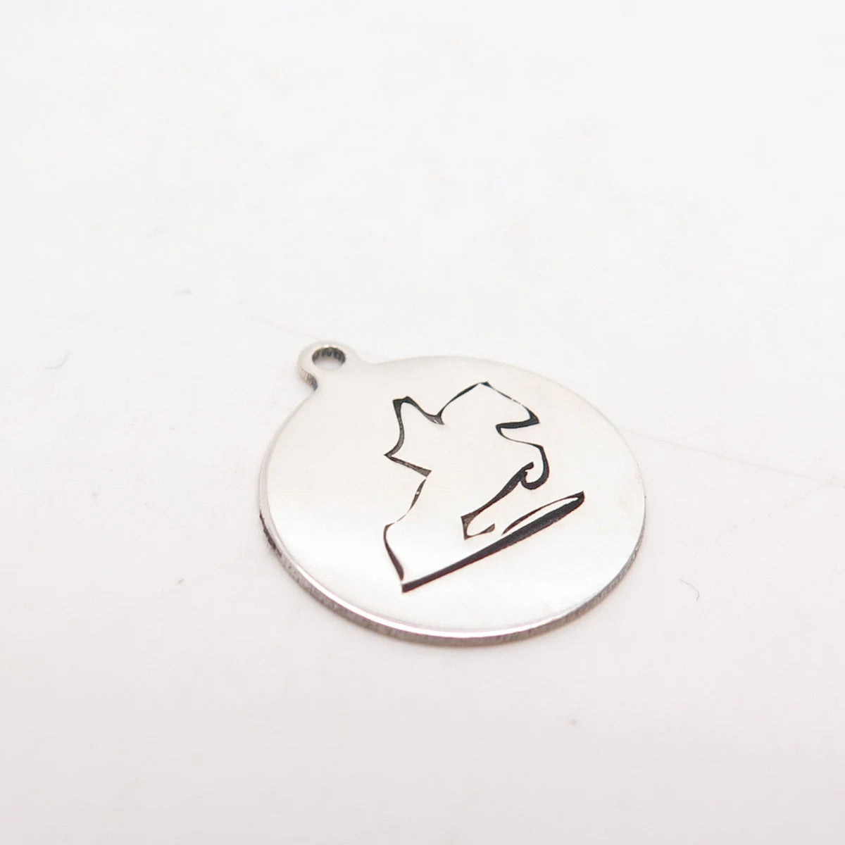 925 Sterling Silver USA Two In Town Horse Charm Pendant