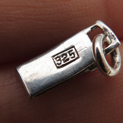 925 Sterling Silver Vintage Bracelet / Necklace Box Lock Clasp