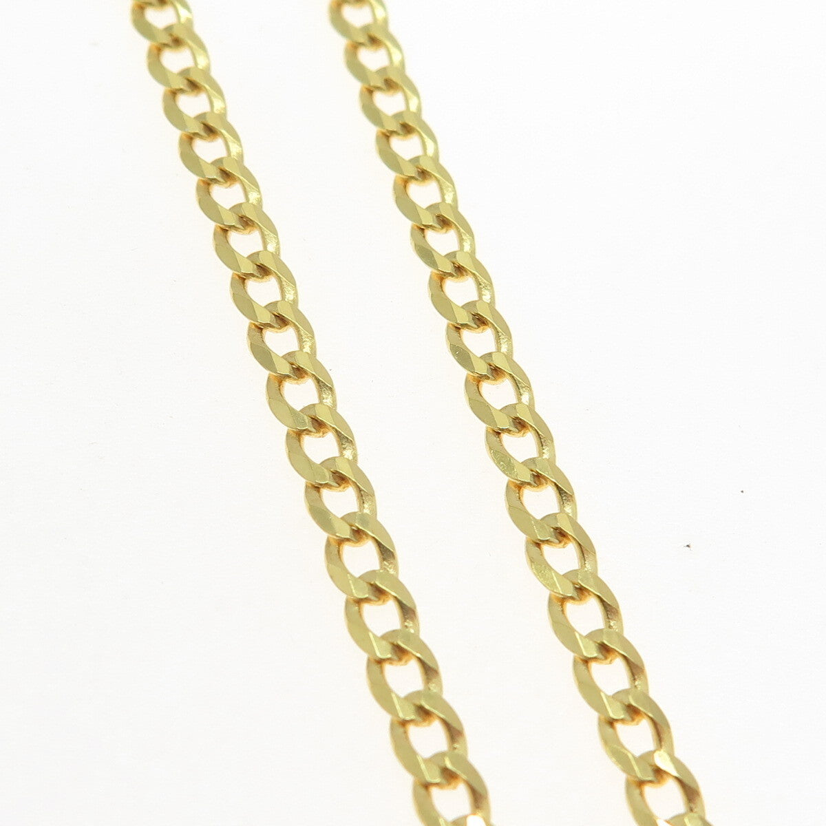 P. LUX 925 Sterling Silver Gold Plated Italy Curb Link Bracelet 8.25"