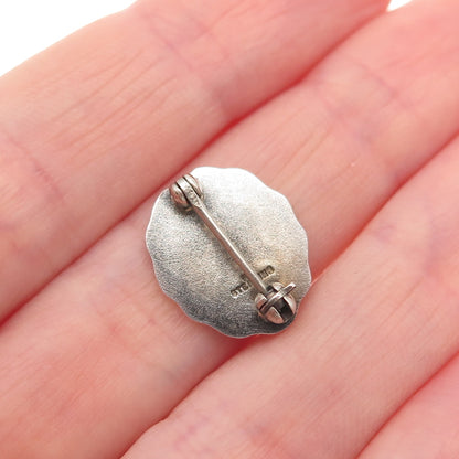 925 Sterling Silver Vintage Enamel 5 Years Service Community Hospital Pin Brooch