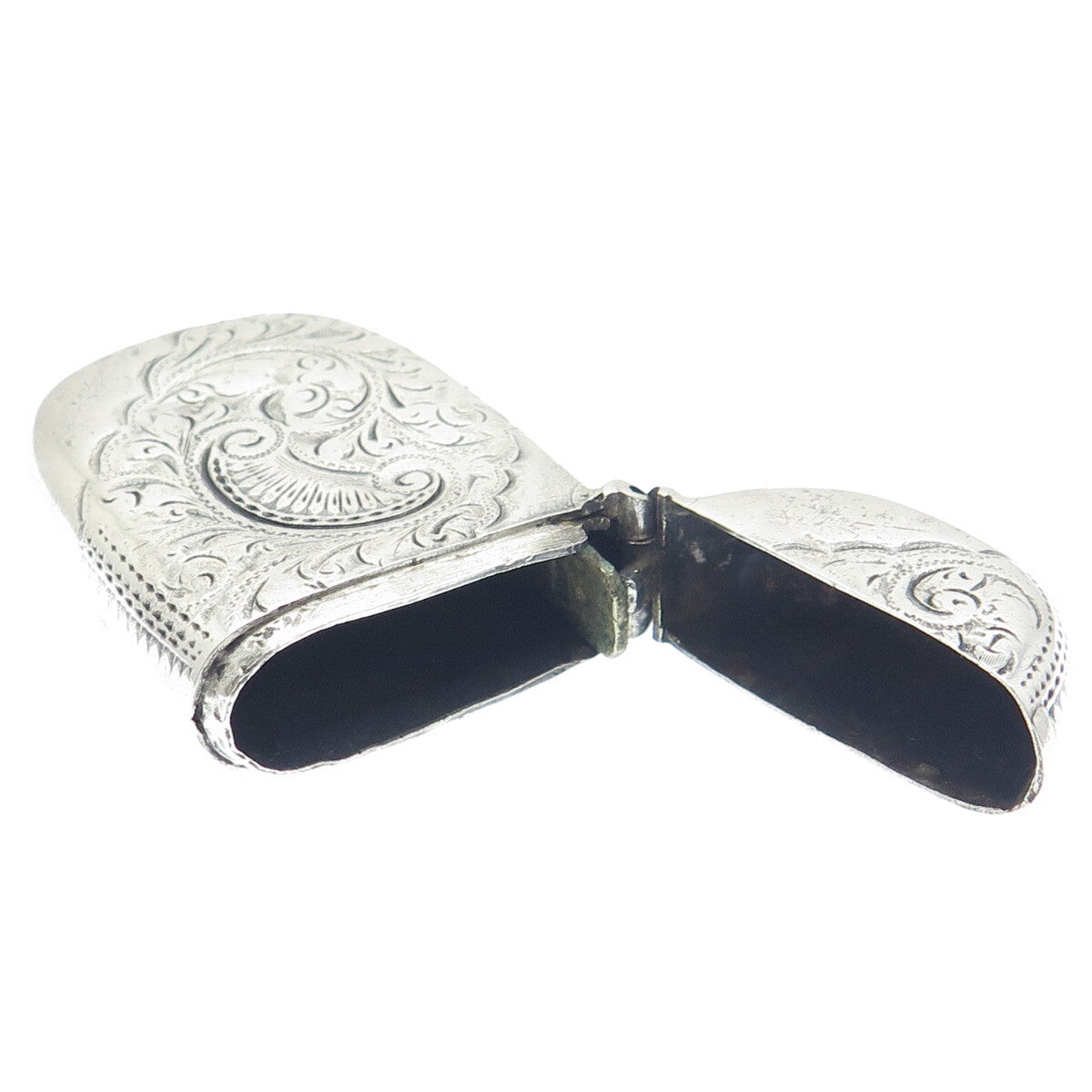 HILLIARD & THOMASON 925 Sterling Silver Antique 1894 Birmingham Vesta Match Case