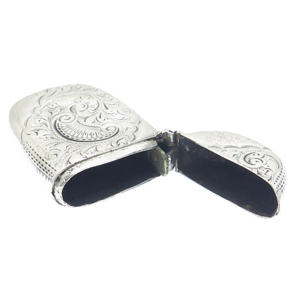 HILLIARD & THOMASON 925 Sterling Silver Antique 1894 Birmingham Vesta Match Case