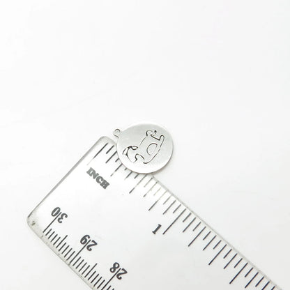925 Sterling Silver USA Two In Town Rocking Horse Charm Pendant