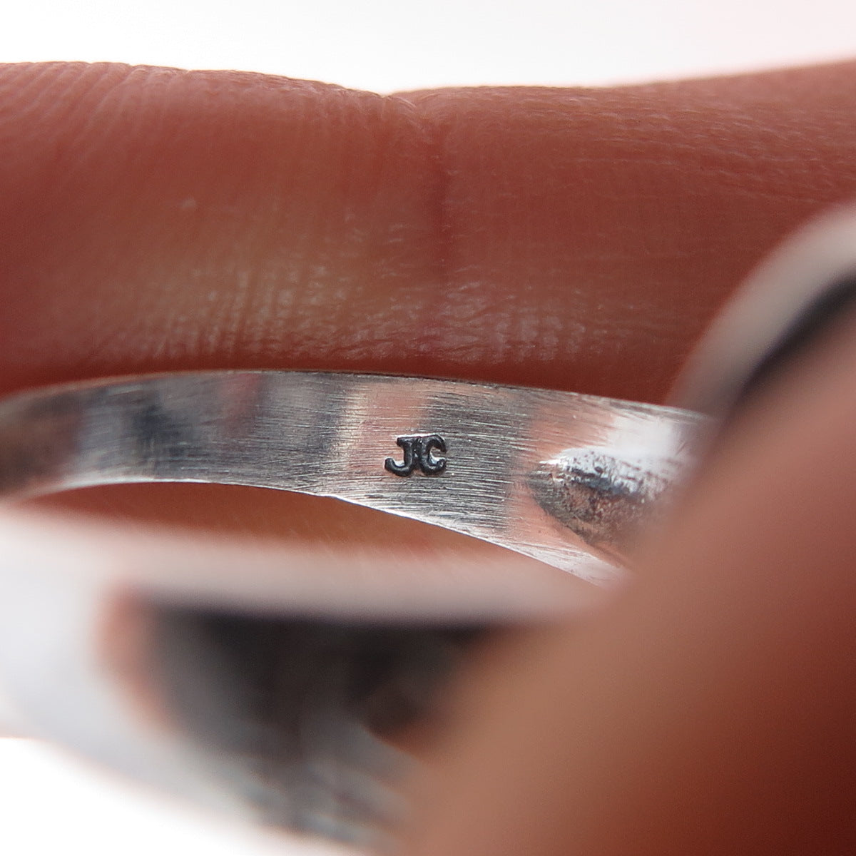 JACKSON HOLE 925 Sterling Silver Vintage Real MOP Oxidized Ring Size 7.25