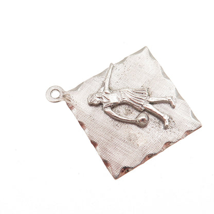 M&M Mark Mercy 925 Sterling Silver Vintage Female Bowling Player Charm Pendant