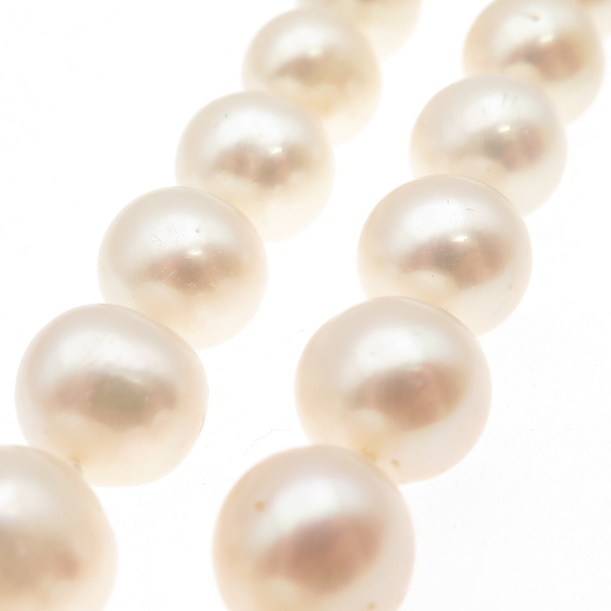 925 Sterling Silver Vintage Real Baroque Pearl Beaded Necklace 18"