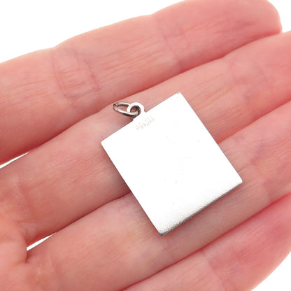 Antaya 925 Sterling Silver Vintage Scholarship Mini Charm Pendant