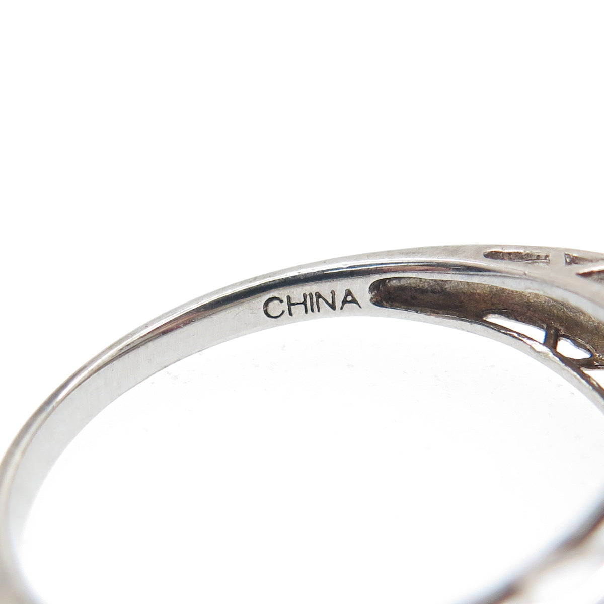 925 Sterling Silver Real Diamond Accent & Red Garnet Ring Size 10