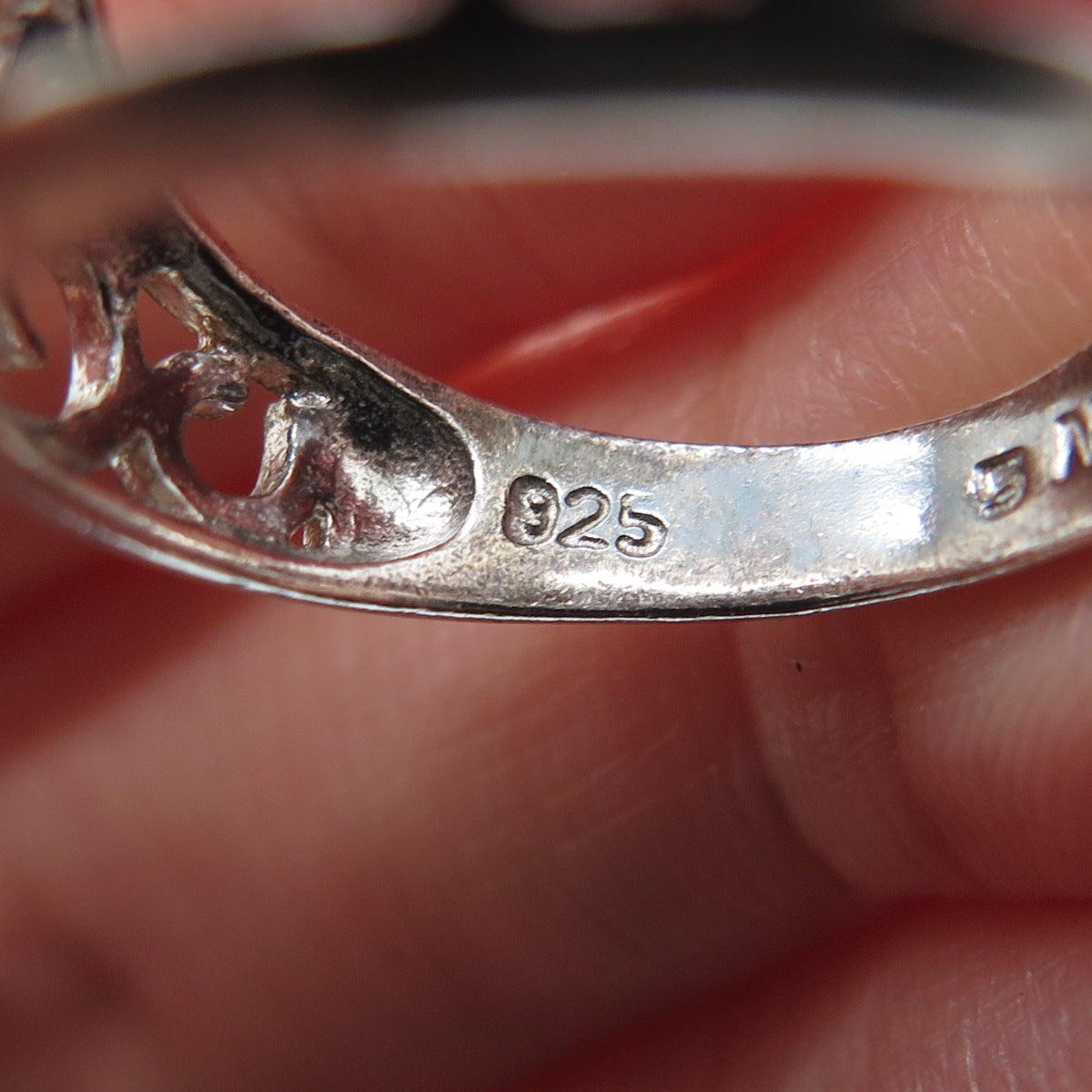 NEVADA 925 Sterling Silver Vintage Swirl Ring Size 5.25