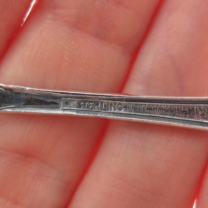 925 Sterling Silver Antique Art Deco Seal of Buffalo States Cities Coffee Spoon