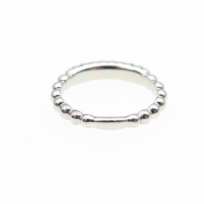 925 Sterling Silver Round-Cut C Z Bubble Ring Size 6.75
