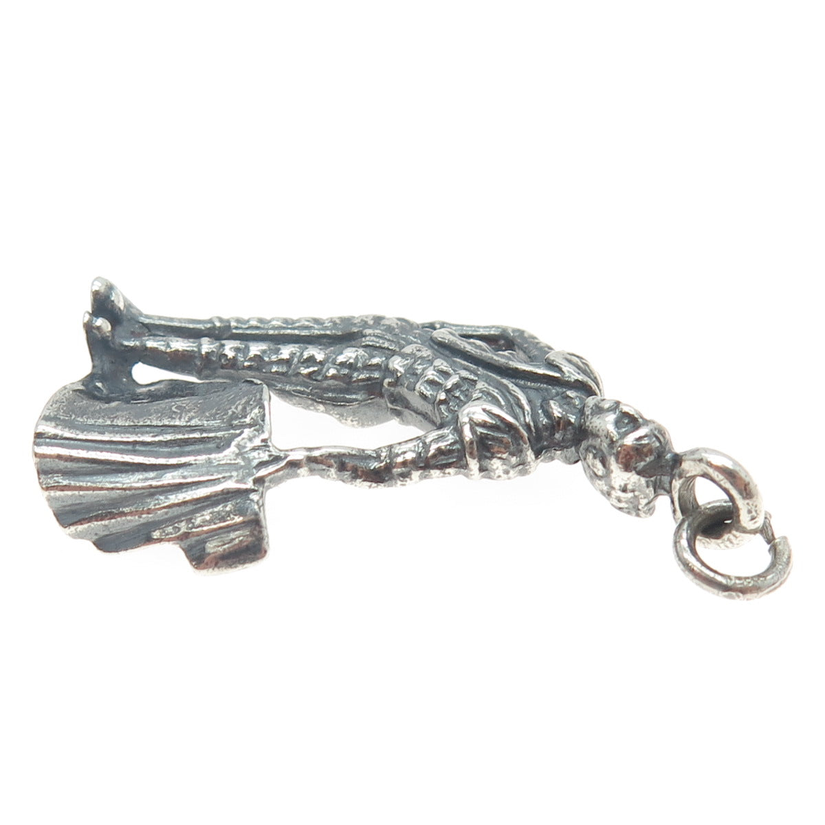 925 Sterling Silver Vintage Matador Rodeo Charm Pendant