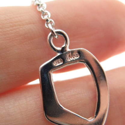 MWS Mark Wasserman Samara 925 Sterling Silver Vintage Modernist Bracelet 7"