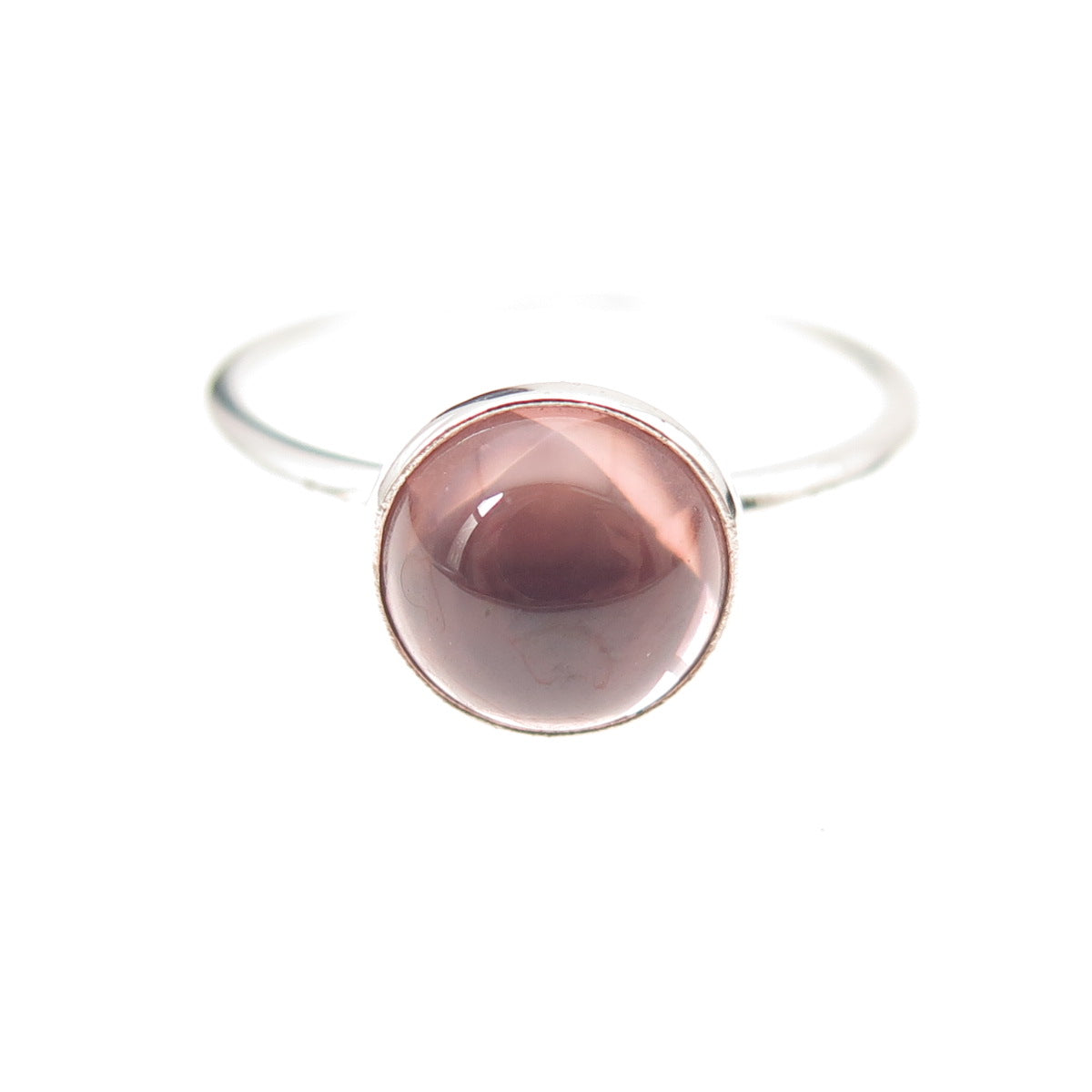 Pandora 925 Sterling Silver Pink Crystal Poetic Droplet Ring Size 6.75
