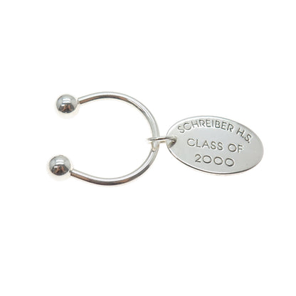 PBD Peter Brams Sterling Vintage 2000 Schreiber High School Screw Ball Key Ring