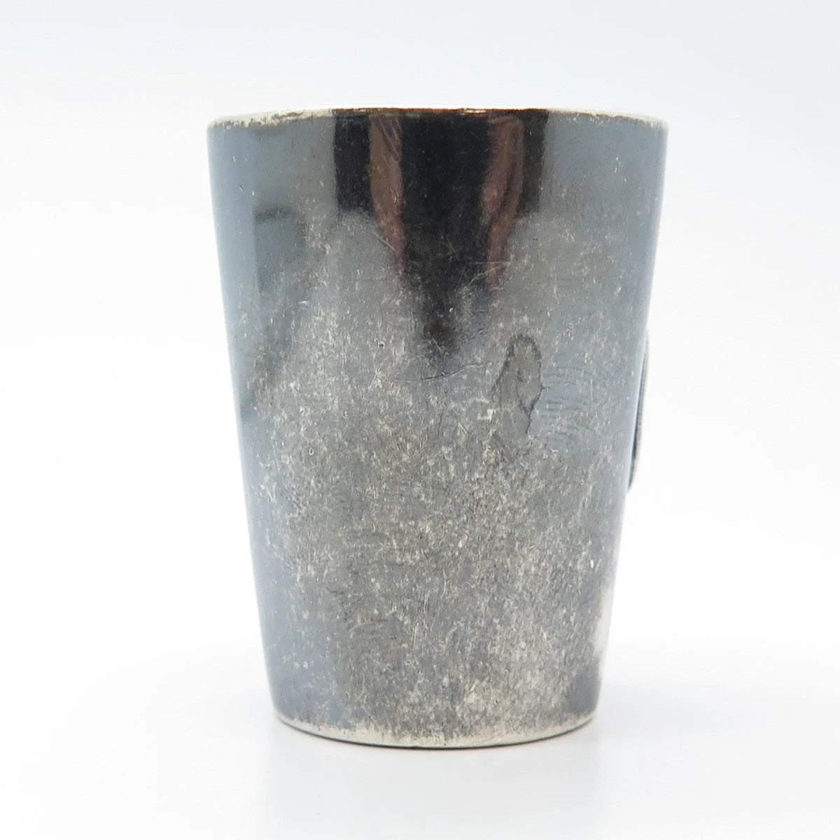 925 Sterling Silver Antique Enamel WWII "Wiesbaden" Shot Glass
