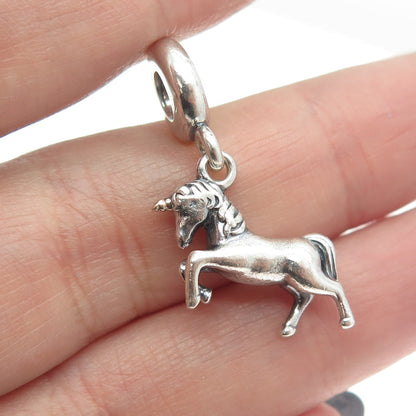 PANDORA 925 Sterling Silver Unicorn Dangling Charm