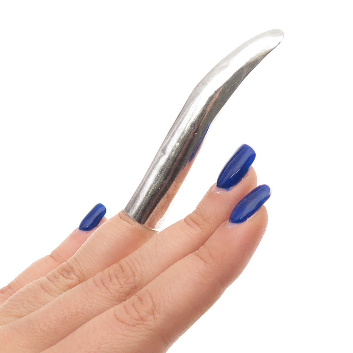 925 Sterling Silver Vintage Oxidized Finger Nail Guard