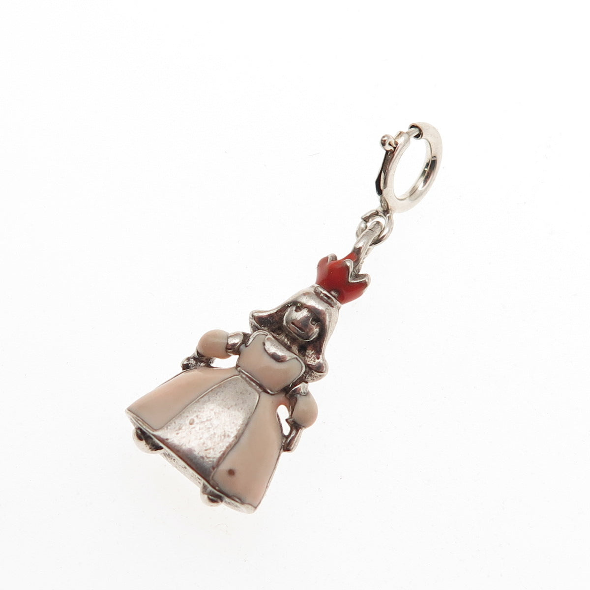 Thomas Sabo Sterling Silver Vintage Enamel Princess Spring Ring Charm Pendant