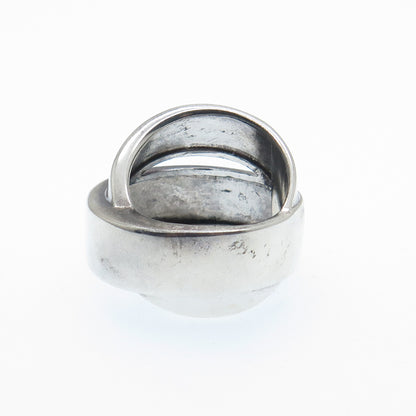 SILPADA Sterling Silver Vintage Modernist Crisscrossed Oxidized Ring Size 7.5