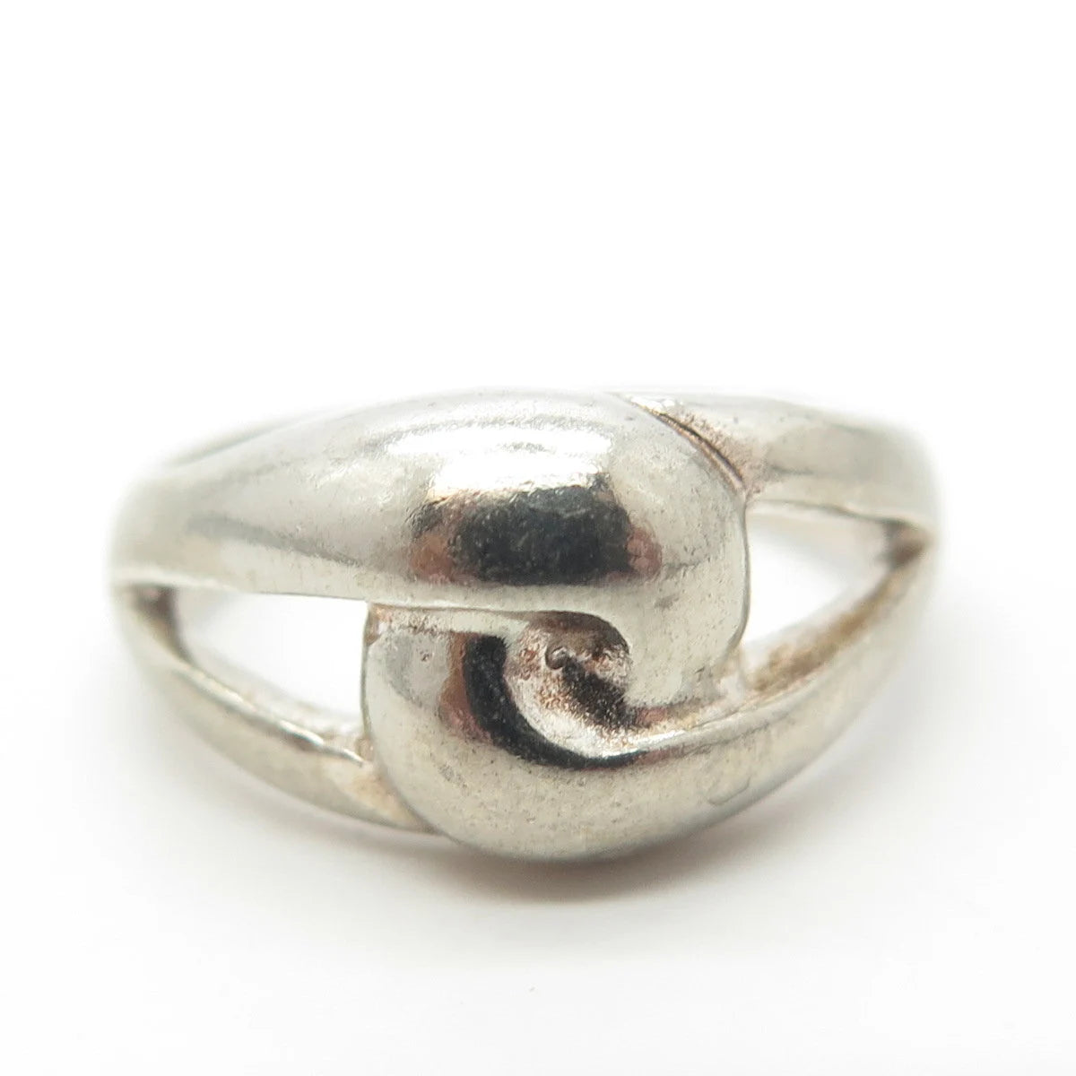 925 Sterling Silver Vintage Chapal Zenray Modernist Ring Size 6