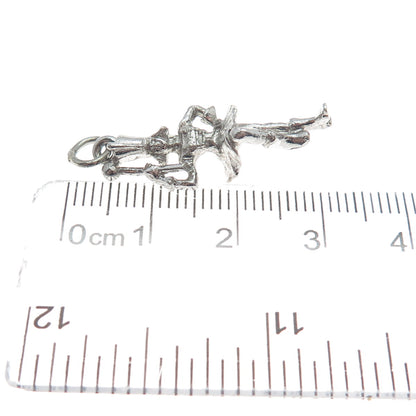 925 Sterling Silver Vintage Grand Marshall Parade 3D Charm Pendant