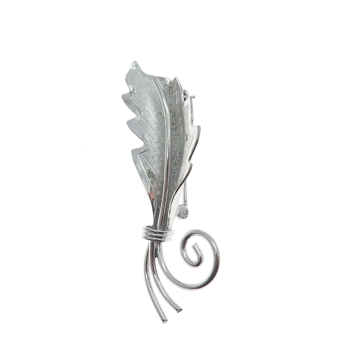 ALICE CAVINESS 925 Sterling Silver Vintage Floral Leaf Pin Brooch