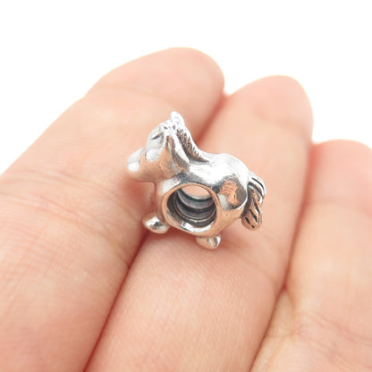 PANDORA 925 Sterling Silver Horse Slide Bead Charm