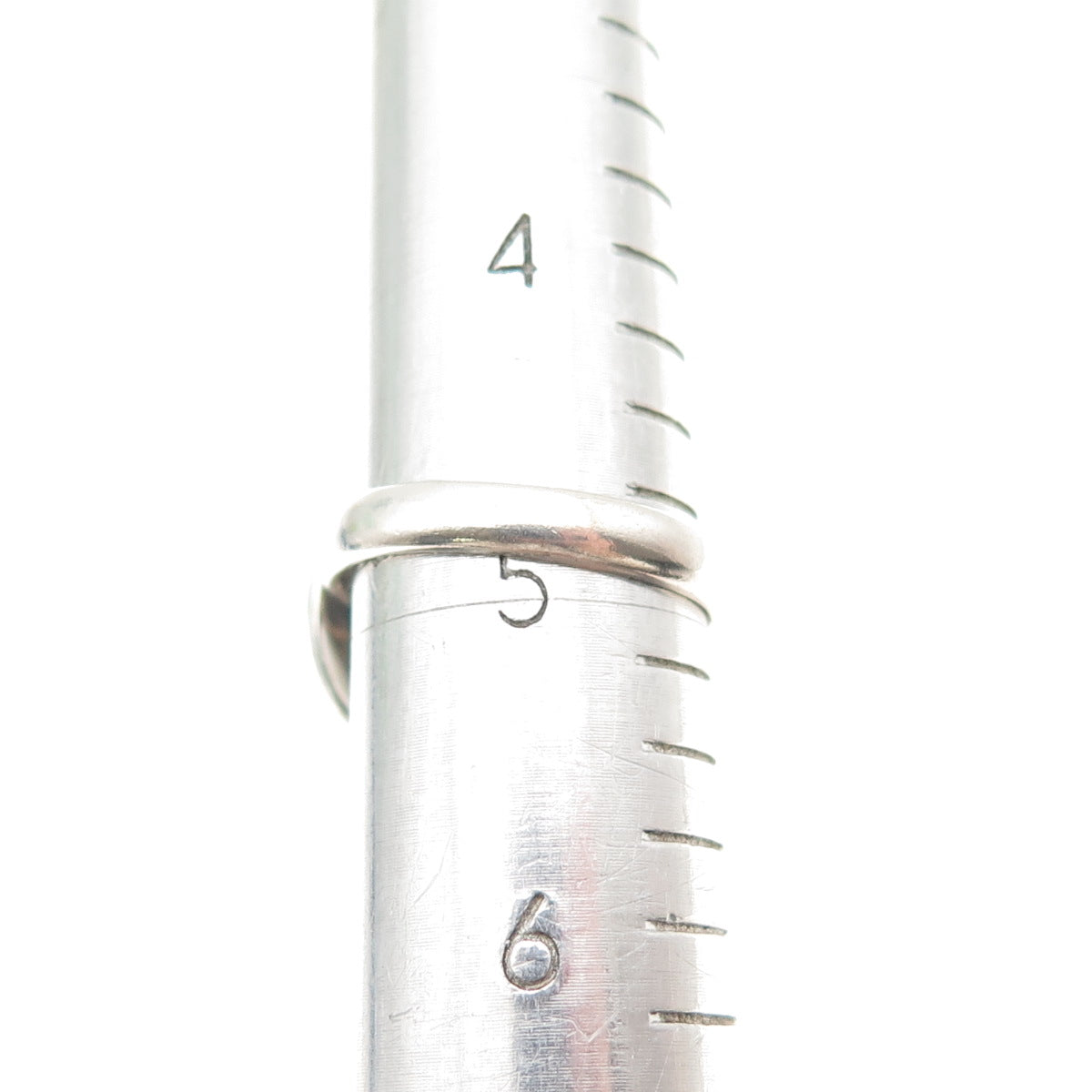 925 Sterling Silver Vintage Real Smoky Quartz Modernist Flower Ring Size 5