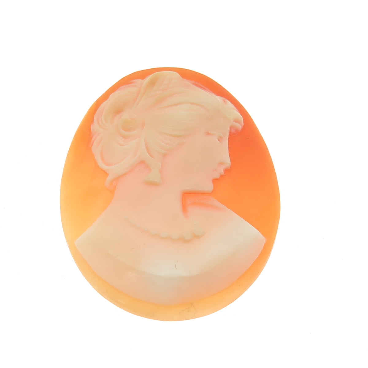 Antique Victorian Real Carved Mother-of-Pearl Lady Cameo