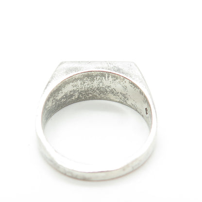 925 Sterling Silver Vintage "Giant" Signet Ring Size 6.25
