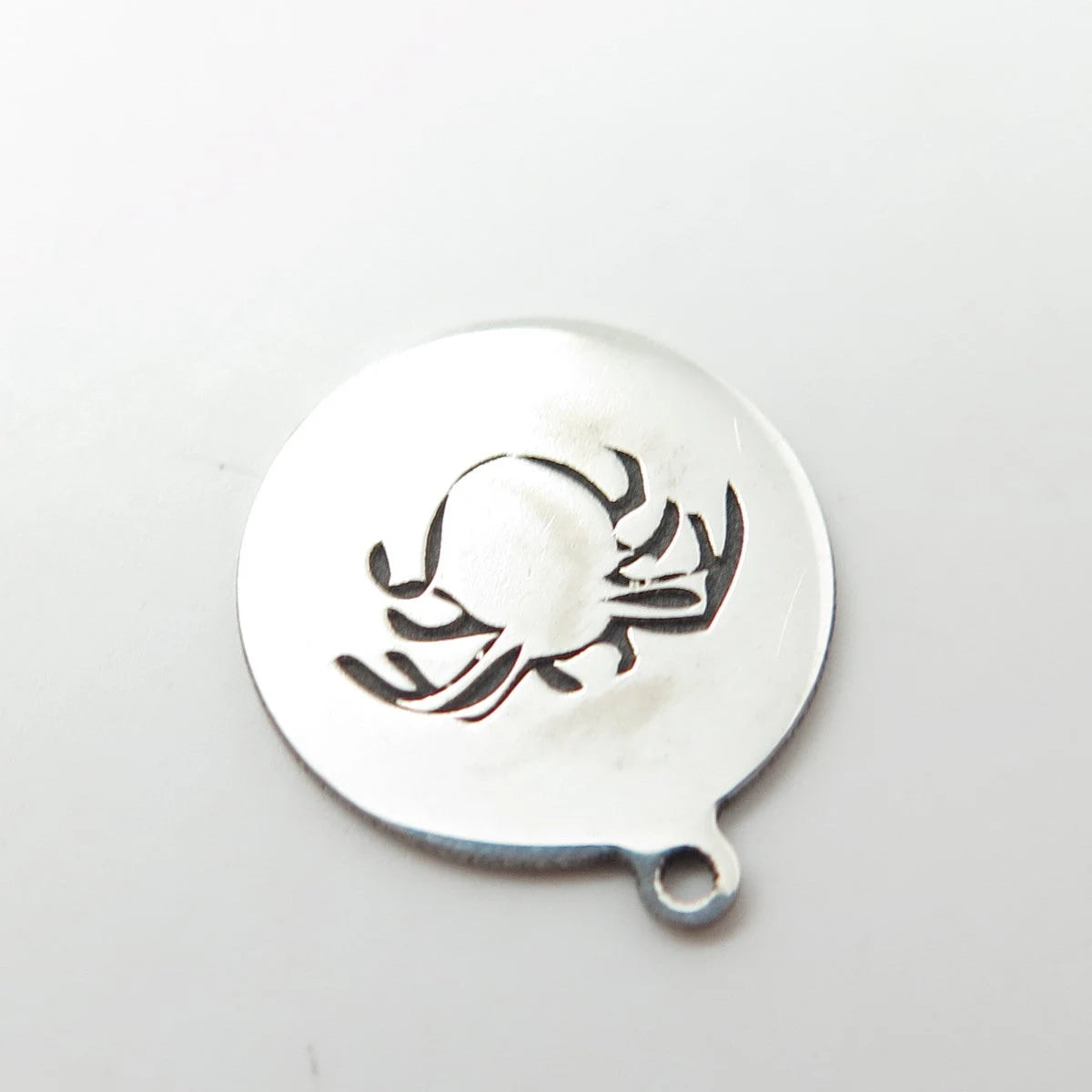 925 Sterling Silver USA Two In Town Spider Charm Pendant