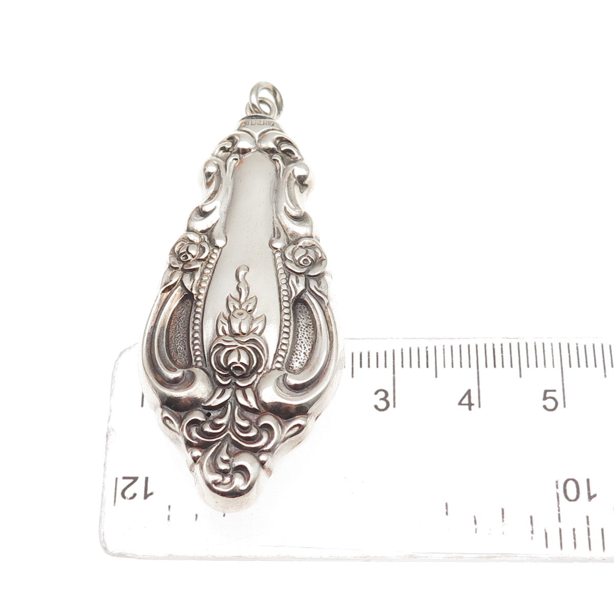 Wallace 925 Sterling Silver Vintage 1973 Grand Victorian Charm Pendant