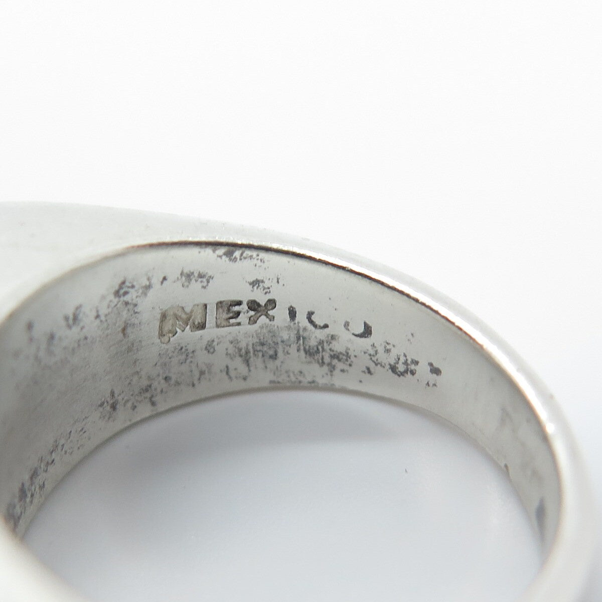 925 Sterling Silver Vintage Mexico C Z Bar Ring Size 4.75