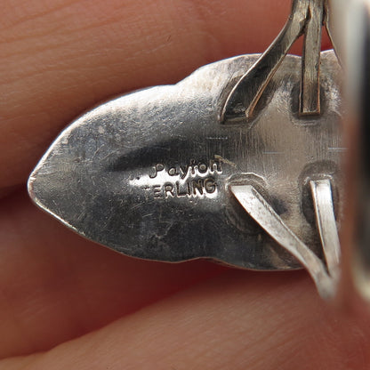 Albert Payton Navajo Old Pawn Sterling Silver Vintage MOP Tribal Ring Size 10